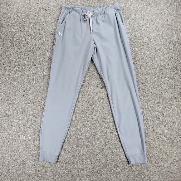 Under Armour Vanish Jogger Pants Womens Small Light Gray Performance Gym Active - Picture 1 of 14
